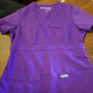 Grey's anatomy mock scrub top